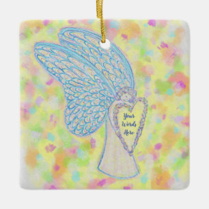 Joy Guardian Angel Custom Holiday Gift Ornaments Keramisch Ornament