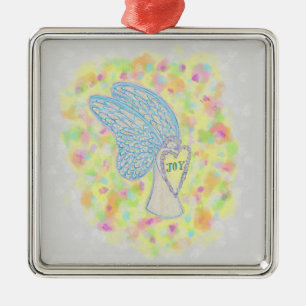 Joy Guardian Angel Custom Holiday Ornements cadeau