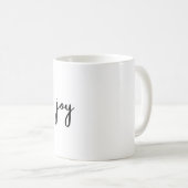 Joy Happy Joyous Hot Coffee Mug (Devant droit)