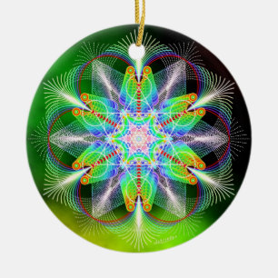 Joy/Happy Keramisch Ornament