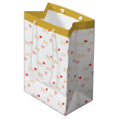 Joy Hearts Medium Cadeauzakje (Voorkant Gekanteld)