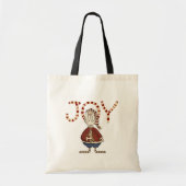 Joy Het is kerstt-shirts en cadeautjes. Tote Bag (Voorkant)
