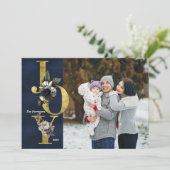 Joy Holiday Carte photo (Debout devant)