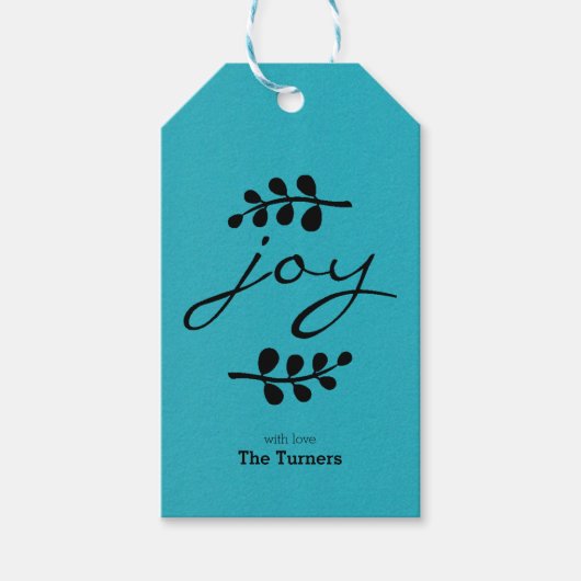 Joy - Holiday Gift Labels Cadeaulabel (Voorkant)