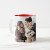 Joy Holiday Photo Mug (Devant gauche)