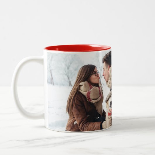 Joy Holiday Photo Mug (Gauche)