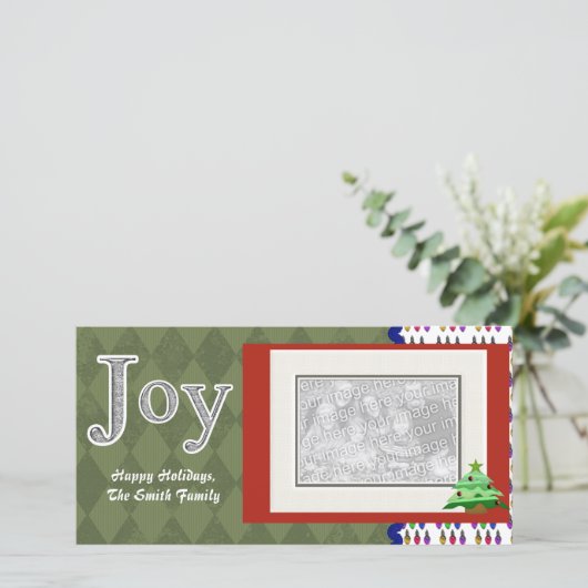 JOY HOLIDAY PHOTOCARD MODÈLE (Debout devant)