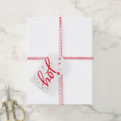 JOY HOLIDAY stijlvol eenvoudig modern leuk rood sp Cadeaulabel (Met Touw)