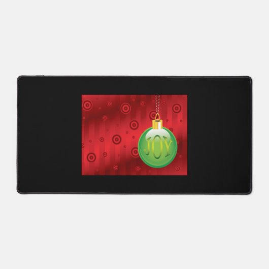 Joy Holiday Tree Ornament Design Kerstmis Bureaumat (Voorkant)