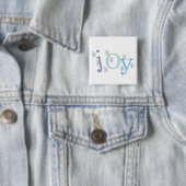 JOY Holiday Tshirts en Gifts Vierkante Button 5,1 Cm (In situ)