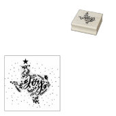 Joy Holiday verlaat Texas Rubberstempel (Gestempeld)