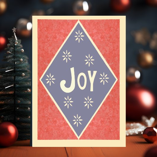 Joy Holiday Wishes Christmas Kaart