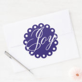 Joy Homemade kerstfeestdag Ronde Sticker (Envelop)