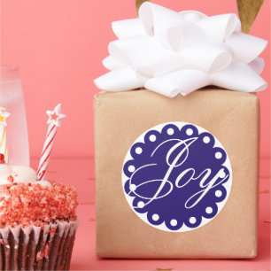 Joy Homemade kerstfeestdag Ronde Sticker