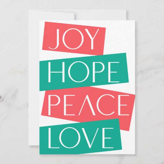 Joy, Hope, Love, Peace Wishing All Favs (Voorkant)