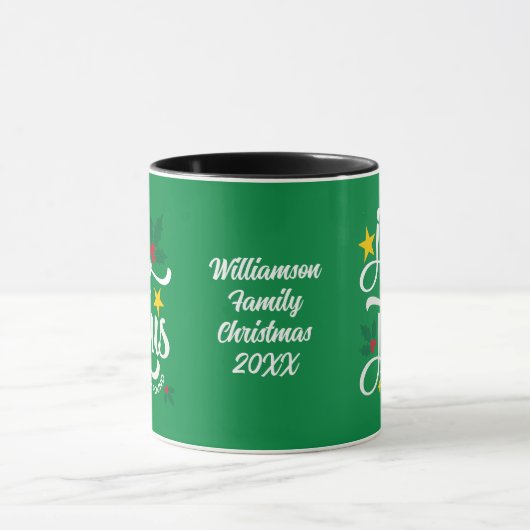 Joy in Jesus Christian Christmas Family Name Mok (Midden)