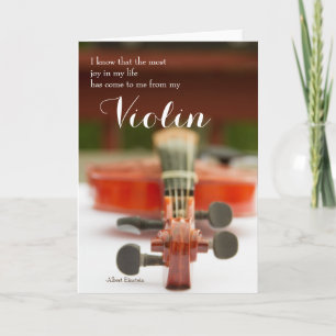 Joy in My Violin Quote Kaart