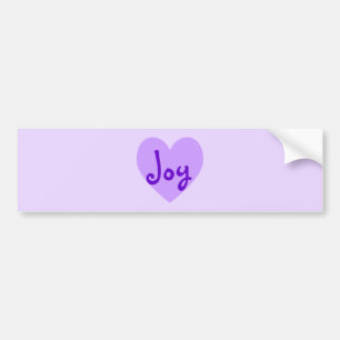 Joy in Paars Bumpersticker