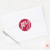 Joy in White Ronde Sticker (Envelop)
