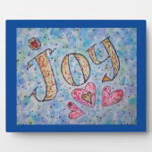 Joy Inspirational Word Peinture Poème Plaque (Devant)