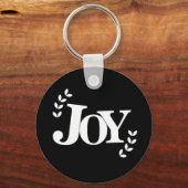Joy Inspirerend Quote Typografie Sleutelhanger (Voorkant)