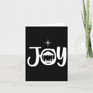 Joy Jesus Geboorteplaats Cool Kerstmis Kerstmis Kaart