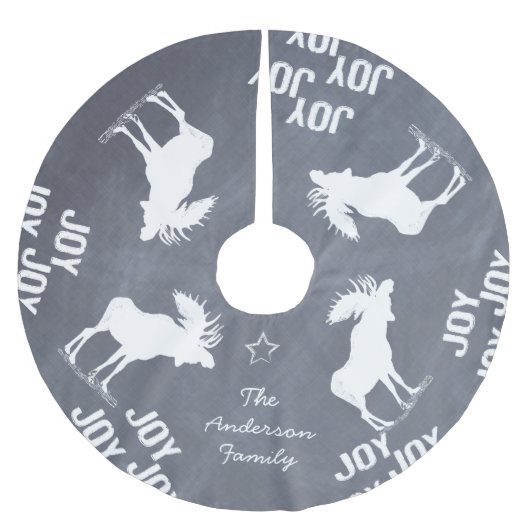 Joy Joy Moose Kerstmis Kerstboom Rok (Voorkant)