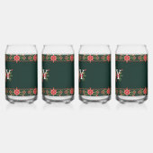 JOY kerst bloemenrand Blikvorm Glas (Links)