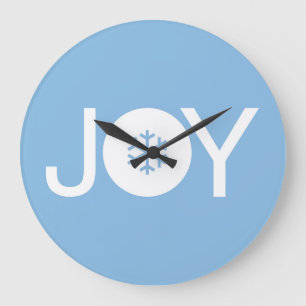 Joy Kerstblauw grote klok