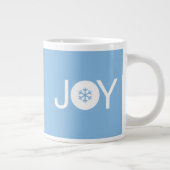 Joy kerstcadeau Blue Coffee-Mok Extra Grote Beker (Rechts)