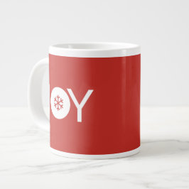 Joy kerstcadeau-Mok met rode koffie Extra Grote Beker