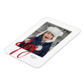 JOY Kerstfeestay Foto Magnet Magneet (Linkerzijde)