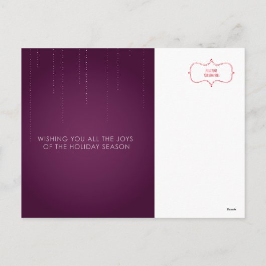 JOY Kerstkaart Feestdagenkaart (Achterkant)