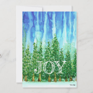 JOY Kerstkaart - Origineel Alcohol Inkt ontwerp