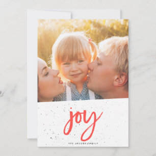 JOY kerstkaart [rood]