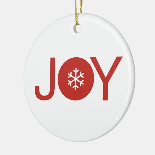 Joy kerstkeramisch Ornament (Links)