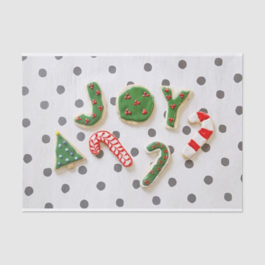 Joy kerstkoekjes tissuepapier (Voorkant)