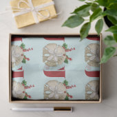 Joy Kerstmis en Dollar Holly Berries Kustal Tissuepapier (Geschenk)
