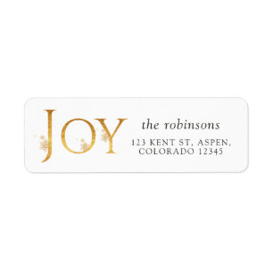 Joy Kerstmis Etiket