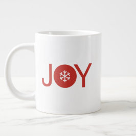 Joy Kerstmis Giant Coffee Mok
