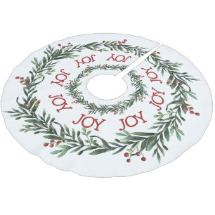 JOY - Kerstmis Holly Wreater - rood, groen, wit Kerstboom Rok