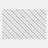 Joy, Kerstmis Inpakpapier Vel (Voorkant)