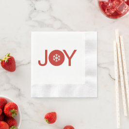 Joy Kerstmis Napkin Servet