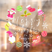 Joy Kerstmis Raamsticker (Vel 2)