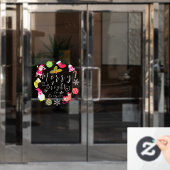 Joy Kerstmis Raamsticker (Kantoordeur)