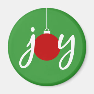 Joy Kerstornament Holiday Magnet Magneet