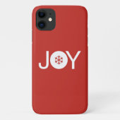 Joy kerstrode iPhone 11 Hoesje (Achterkant)