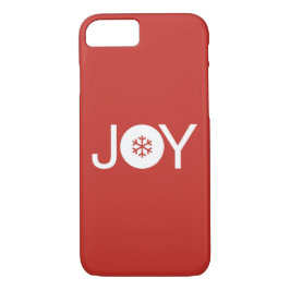 Joy kerstrode iPhone 8/7 Hoesje