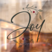 Joy kerstvenster of Wall Cling Raamsticker (Vel 2)