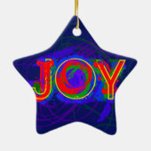 Joy kerstversiering 2 keramisch ornament (Achterkant)